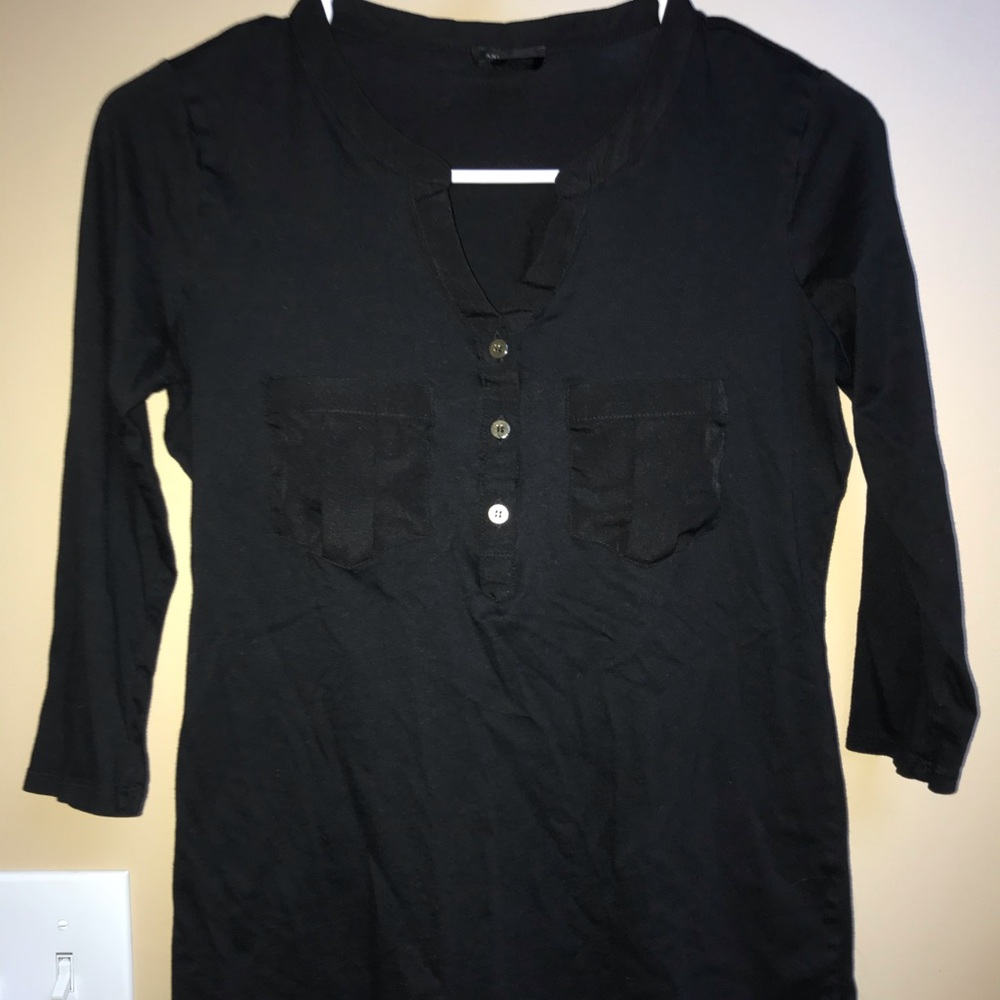 Three quarter length sleeve blouse